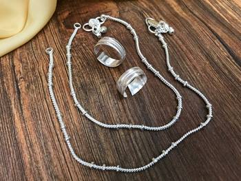 Silver anklets 1