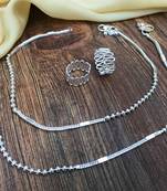 Silver anklets