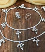 Silver anklets