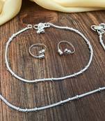 Silver anklets