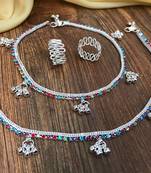 Silver anklets
