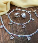 Silver anklets