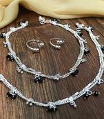 Silver anklets