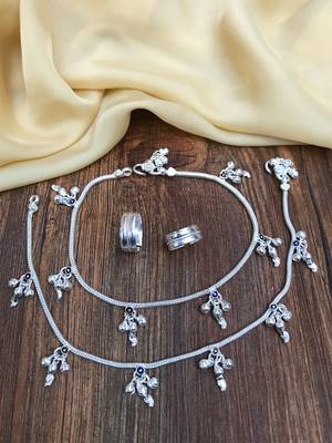 Silver anklets 1