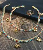 Gold anklets