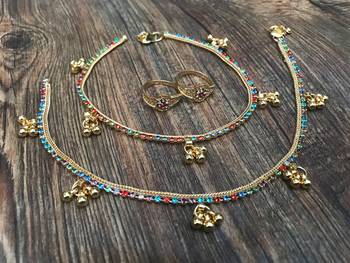 Gold anklets 3