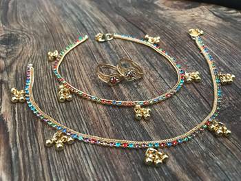 Gold anklets 4