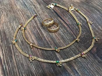 Gold anklets 2