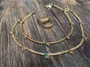 Gold anklets 3