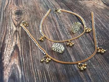 Gold anklets 3