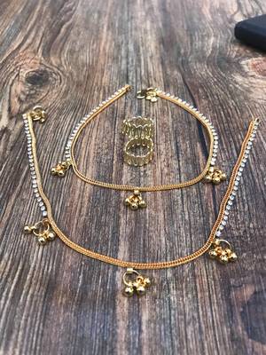 Gold anklets 4