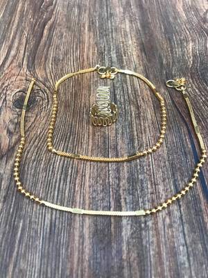 Gold anklets 1