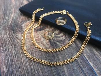 Gold anklets 3