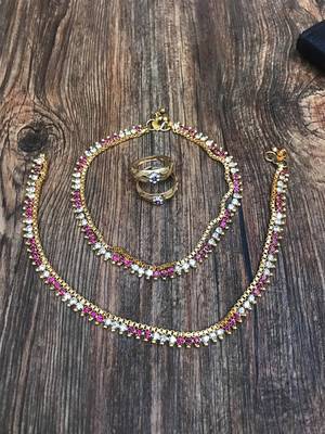 Pink anklets 3