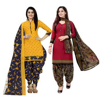 Multicolor floral print cotton poly salwar 1