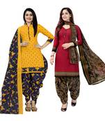 Multicolor floral print cotton poly salwar