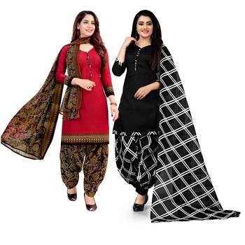 Multicolor floral print cotton poly salwar 1