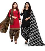 Multicolor floral print cotton poly salwar