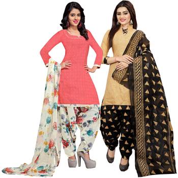 Multicolor floral print cotton poly salwar 1
