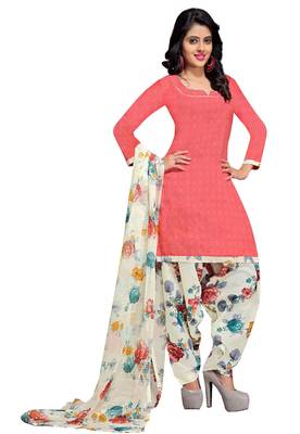 Multicolor floral print cotton poly salwar 2