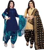 Multicolor floral print cotton poly salwar