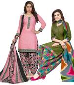 Multicolor floral print cotton poly salwar