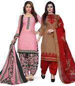 Multicolor floral print cotton poly salwar