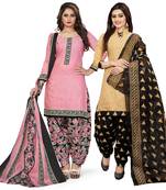 Multicolor floral print cotton poly salwar