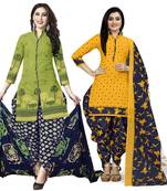 Multicolor floral print cotton poly salwar