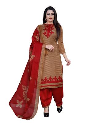 Multicolor floral print cotton poly salwar 2