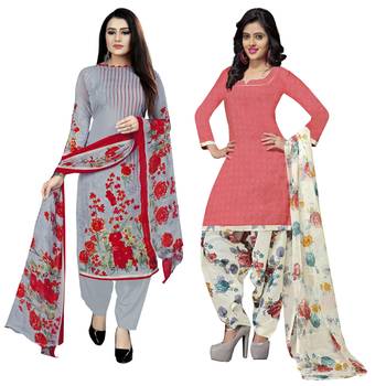 Multicolor floral print cotton poly salwar 1
