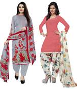 Multicolor floral print cotton poly salwar
