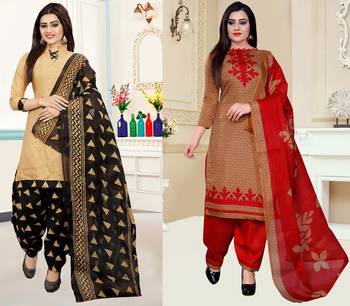 Multicolor floral print cotton poly salwar 1
