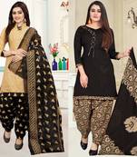 Multicolor floral print cotton poly salwar