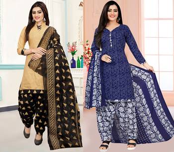 Multicolor floral print cotton poly salwar 1