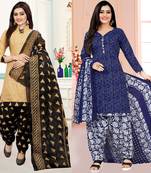 Multicolor floral print cotton poly salwar