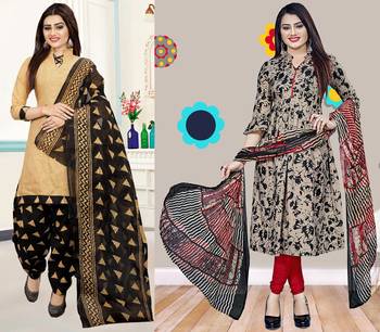 Multicolor floral print cotton poly salwar 1