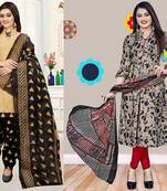 Multicolor floral print cotton poly salwar