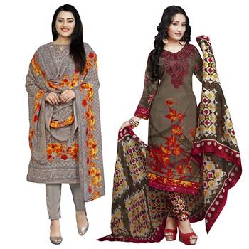 Multicolor floral print cotton poly salwar 1
