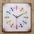 Colourful Handmade Hand Painted Warli Wall Clock