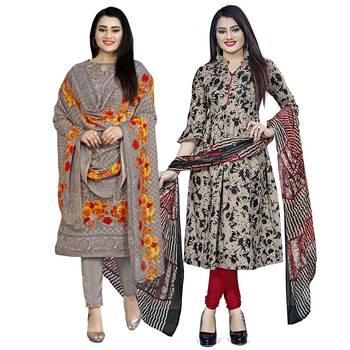 Multicolor floral print cotton poly salwar 1