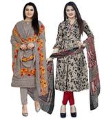 Multicolor floral print cotton poly salwar