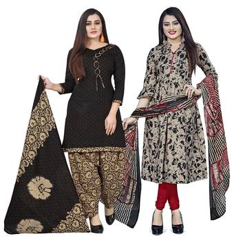 Multicolor floral print cotton poly salwar 1