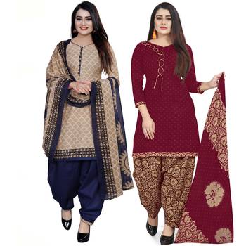 Multicolor floral print cotton poly salwar 1