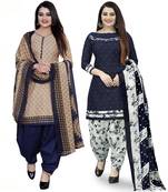 Multicolor floral print cotton poly salwar