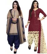 Multicolor floral print cotton poly salwar