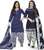 Multicolor floral print cotton poly salwar