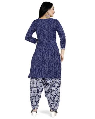 Multicolor floral print cotton poly salwar 3