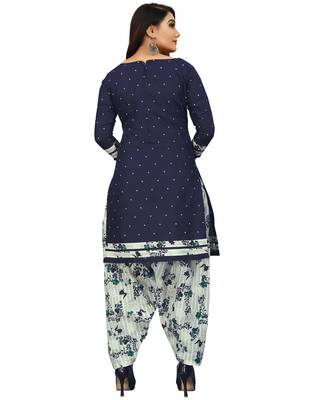 Multicolor floral print cotton poly salwar 5
