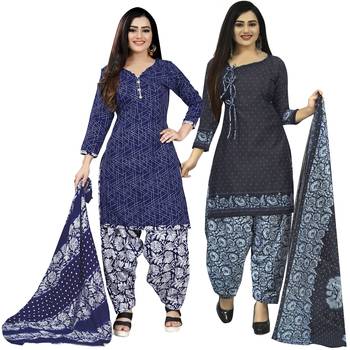 Multicolor floral print cotton poly salwar 1